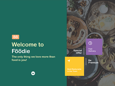 Landing Page of Foodie