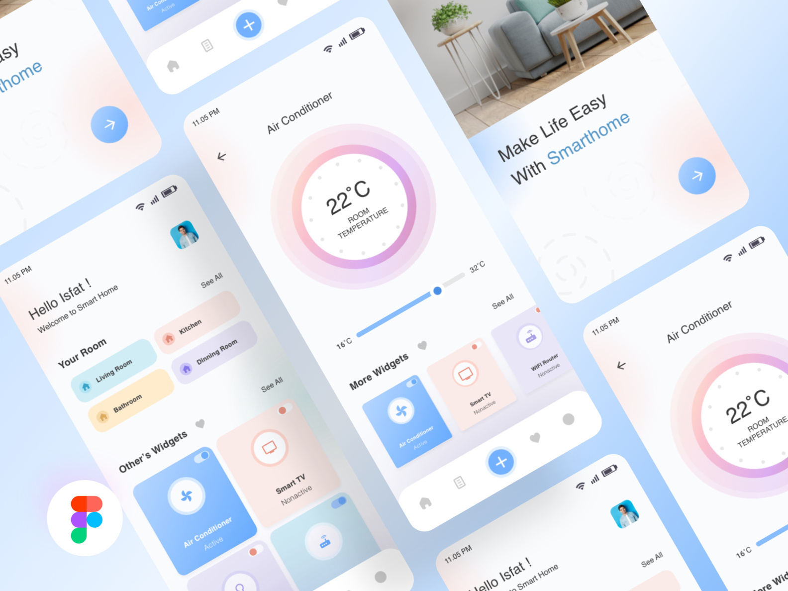 Smart home by Isfat Sharik on Dribbble