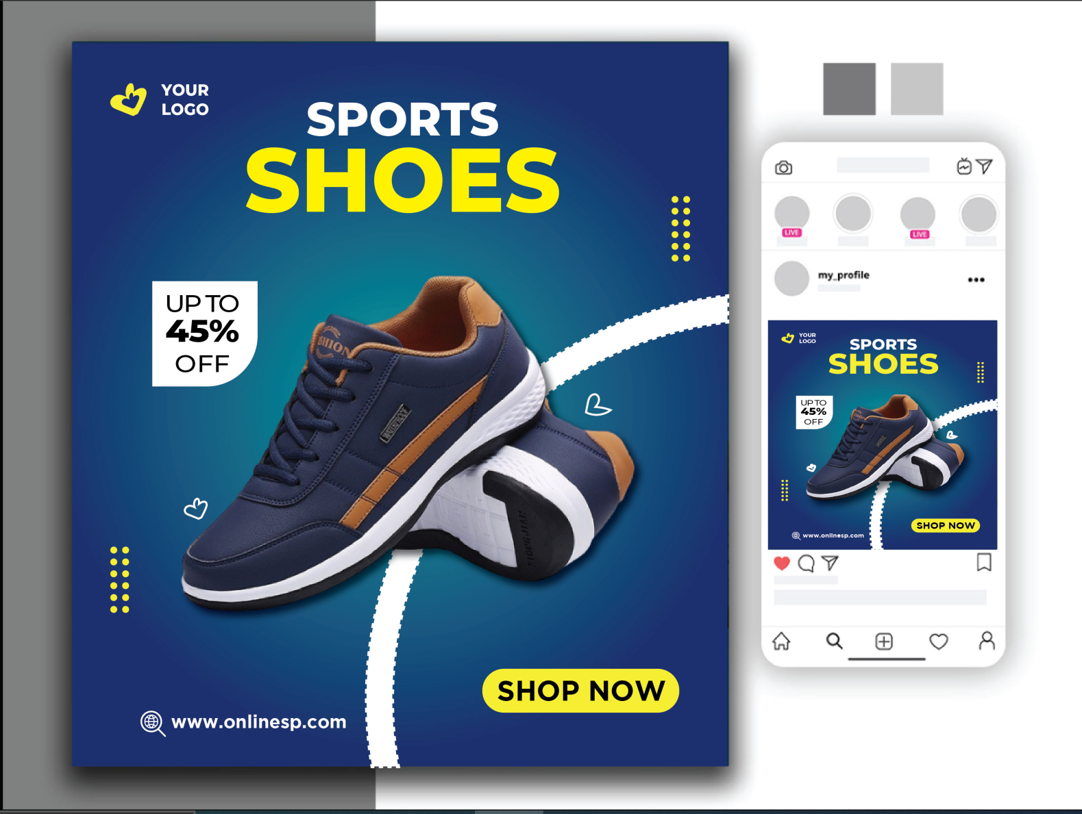 instagram Shoes ad design by Bayzid Ahmmed on Dribbble