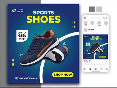 instagram Shoes ad design by Bayzid Ahmmed on Dribbble