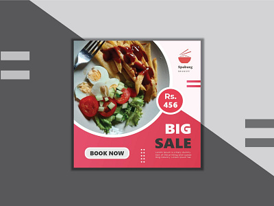 Restaurant ads for instagram ad banner advertising business ads graphic design instagram banner instagram post professionaldesign social media banner social media design socialads webads webbanner