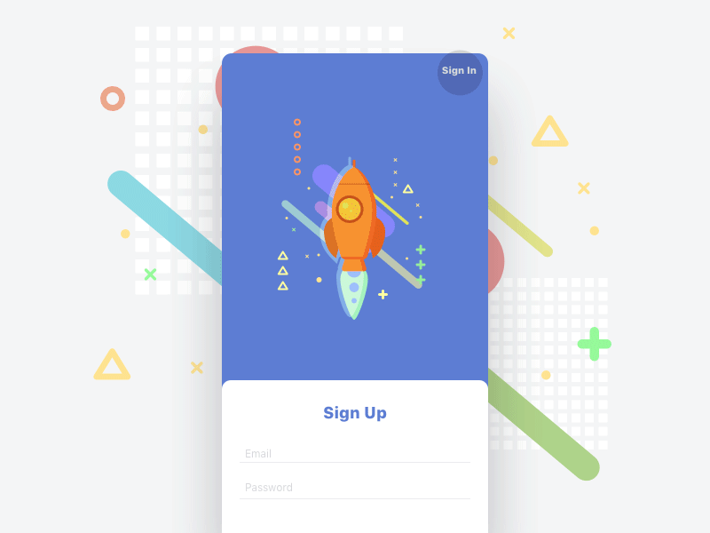 Daily UI challenge #001 — Sign up