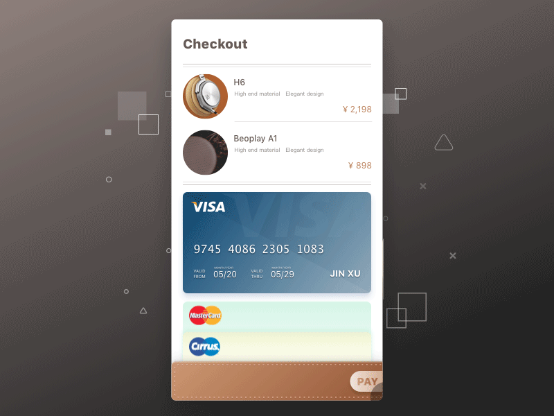 Daily UI challenge #002 — Credit Card Checkout 002 card challenge checkout credit daily ui —