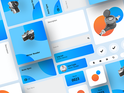 Water Company UI System app design dribbble illustration minimal mobile ui ui ux web website