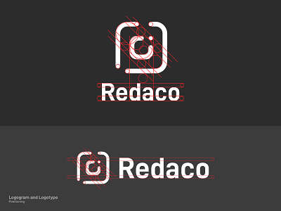 Redaco's Complex Logo Positioning animation app branding design flat illustration logo minimal mobile web website