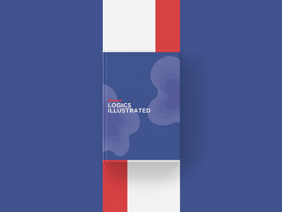 LOGICS Illustrated - By Redaco black and white blue book book cover branding cover design flat illustration minimal navy red typography vector