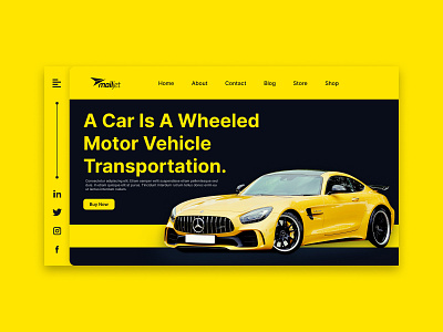 Car Landing Page Design