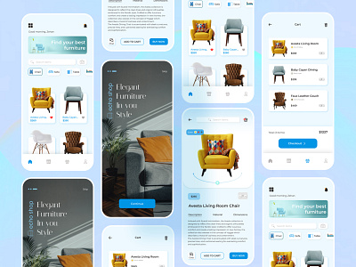 Furniture Shop Mobile App UI Design
