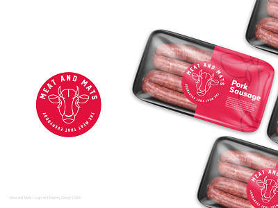 Meat & Mats Logo Design