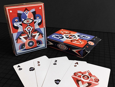 EYE absractart abstract card cards custom digitalart fader illustration logo playing playing arts playing card poker poker card poker cards shapes