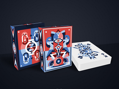 EYE absractart abstract artwork card carddeck cards coloring custom digitalart fader illustration playing playingcards poker poker card shapes