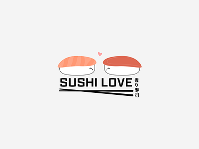 Sushi Love design illustration vector