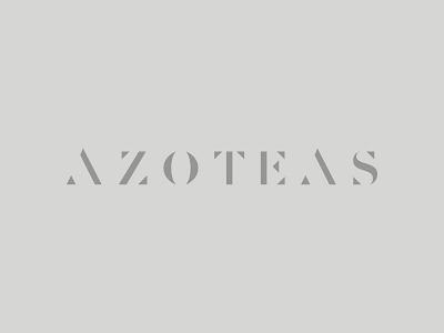 Azoteas design logo mark serif type typelogo typography
