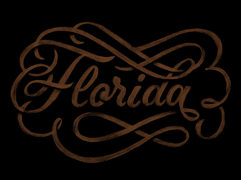 Florida Script by Kenny Coil on Dribbble