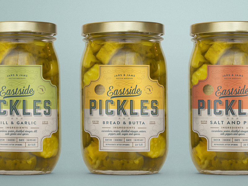 Download Pickle Jar Mockup By Kenny Coil On Dribbble PSD Mockup Templates