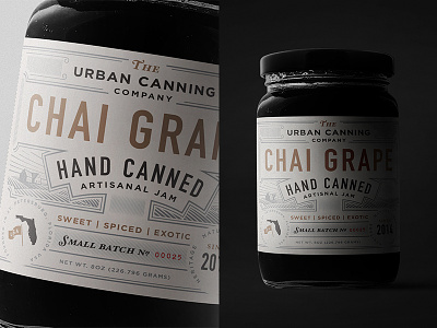 The Urban Canning Co artisanal craft jam jar label packaging type typography