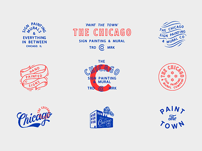 And you say Chi city! badge chicago design lettering logo mural typography