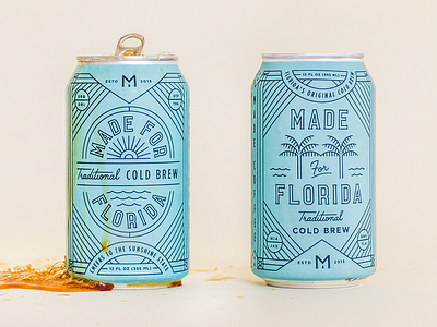 Made for Florida can coffee coldbrew florida palmtree sunshine tropical