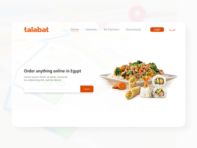 Talabat Website Unofficial UI Design ui