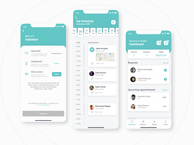 Physio Mobile App ui