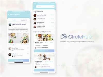 CircleHub Mobile App ui