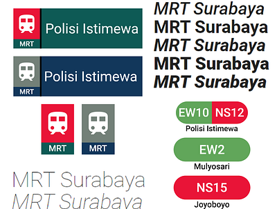MRT Surabaya Signage Design Concept branding design icon illustration logo mrtsurabaya surabaya typography vector