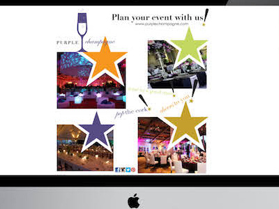 Purple Champagne Email Ads