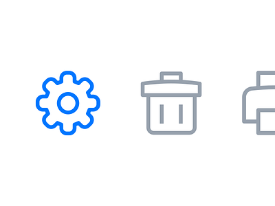 Custom icon design for an email application