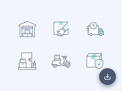 Freebie:- 10 Logistics Delivery Icons free freebie freebies icons icons set svg ui pack vector xicons