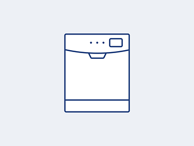 Dishwasher illustrative icon
