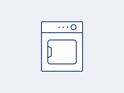Dryer machine - custom icon design