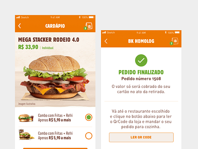 Fast Food Service app