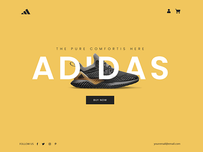 Free download Adidas Landing Page Design