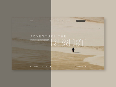 Free Download Desert Adventure Landing Page Design desert landing page ui ux web design web development
