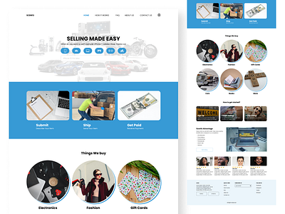 Scenfo Web Design cards design electronics fashion gift multi vendor reseller ui ux user interface web design