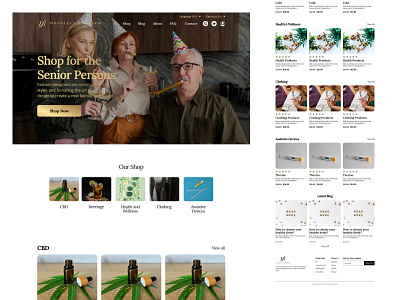 Wrinkle Homepage Design design development elder figma landing page old people shop ui ux web design wordpress