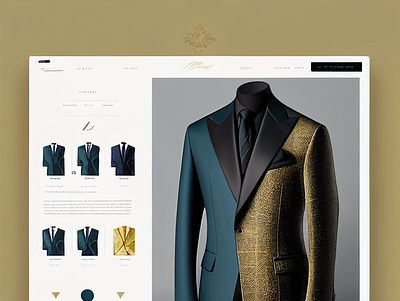 Luxury Tailor Website Design design figma landing page luxury tailor ui ui ux web design