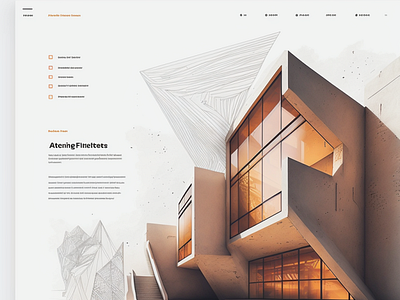 Architect website design architect design figma landing page ui ui ux web design