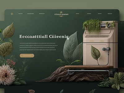 Ecofriendly Cleaner Website Design design eco figma friendly landing page machine ui ui ux washing web design