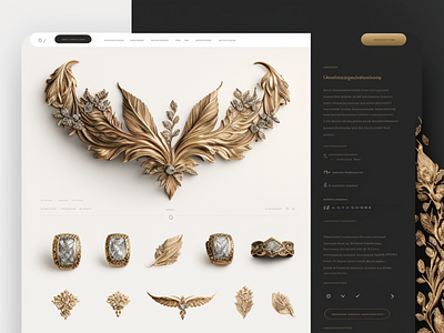 Elegant jewelry website design design development figma jewellery jwelry landing page ui ui ux web web design wordpress