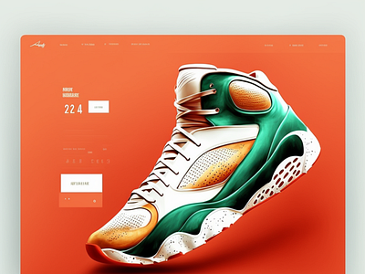 Colorful sneaker website design colorful design ecommerce figma landing page sneaker ui ui ux web design wordpress
