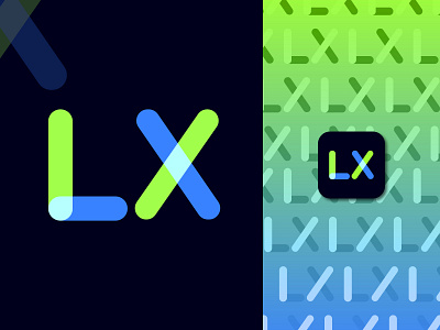 L X Letter Modern Logo Design