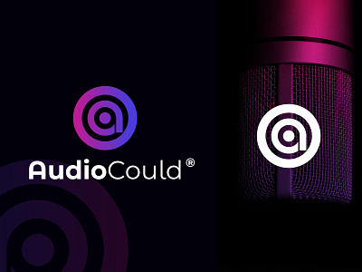 Audio Could Modern Logo Design audio branding creative design gradient logo illustration logo logo design minimal logo modern logo music smrity6032
