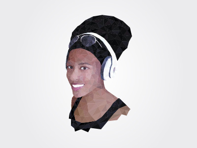 Low poly portrait