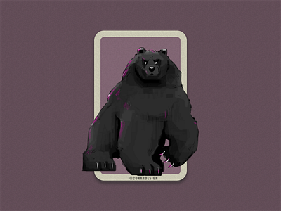 Bear app cardgame design digital painting game design illustration ui