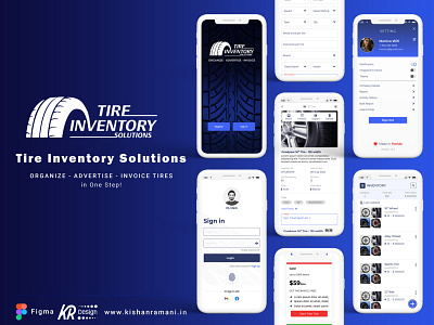 App Design - Tire inventory solutions app design branding ui