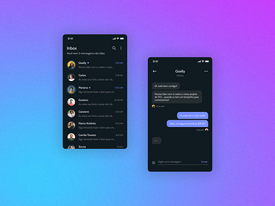 Daily UI :: 013 - Direct Messaging app dailyui design ui ux