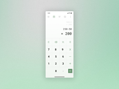 Daily UI :: 004 - Calculator app dailyui design ui ux