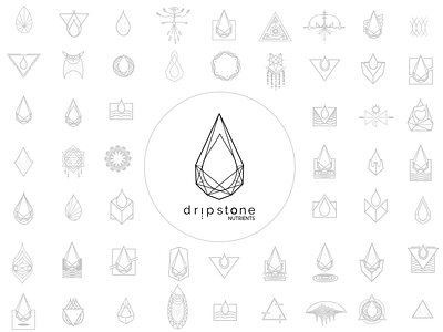 Dripstone logo design branding logo