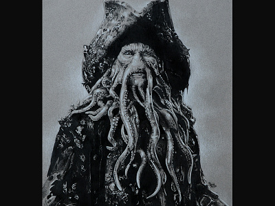 Davy Jones art artagain coloredpencil davyjones drawing illustration photoreal prismacolor